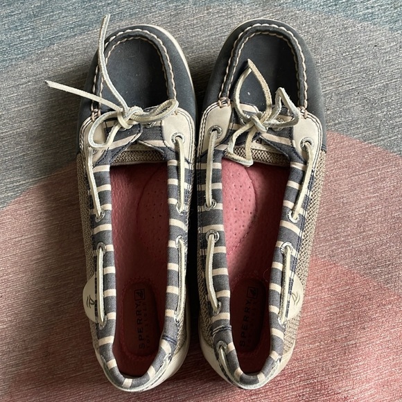 Sperry Nautical Gray Moccasin-Style Boat Shoes with Rawhide Laces - Picture 6 of 13